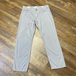 Brax Pants Cooper Fancy Diamond Weave Gray Men’s Size 36x30 Chino 5 Pocket